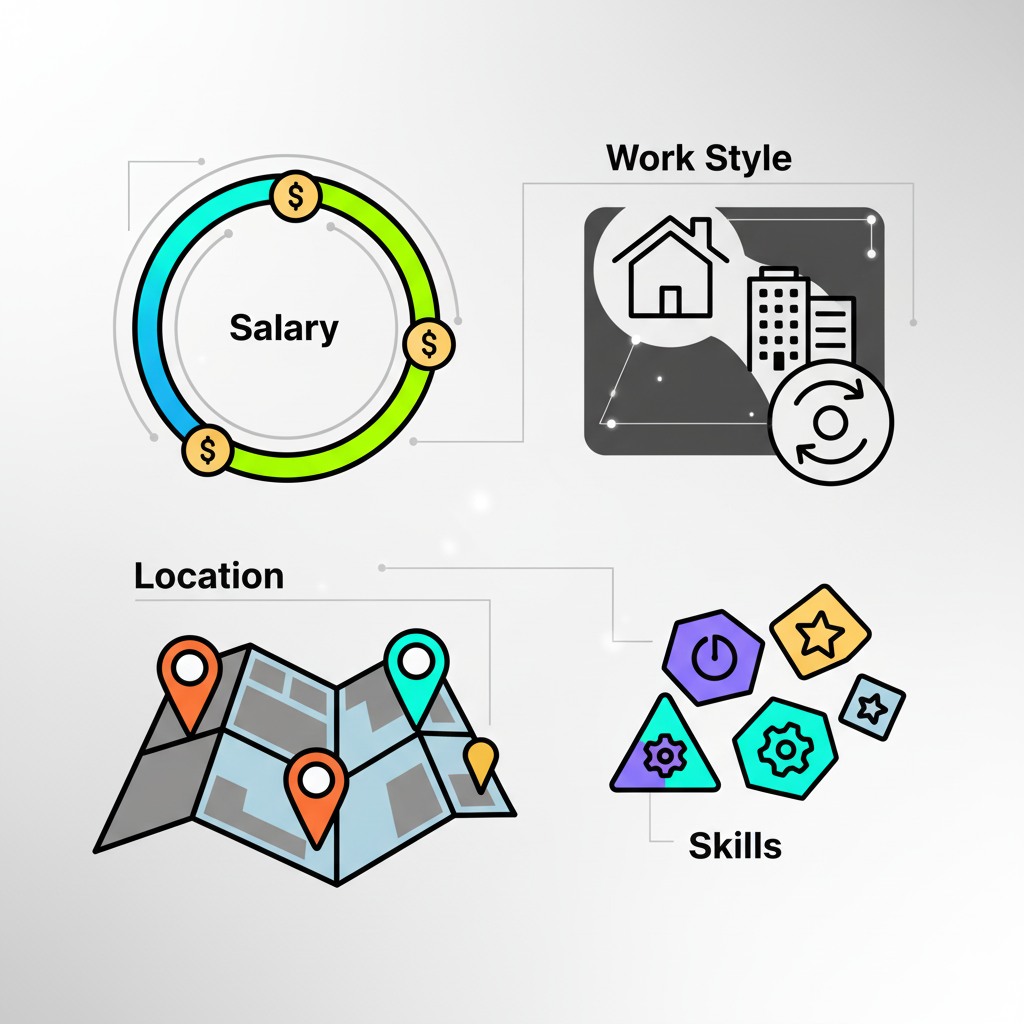 Set preferences – Define job interests.